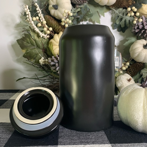 NWT🖤 Rae Dunn Black “Snack” Canister with Lid - Picture 4 of 8